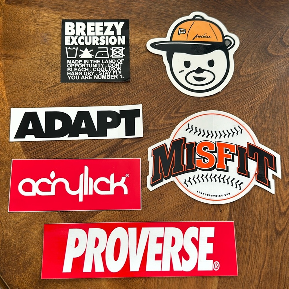 Vintage Street wear brand sticker Pack